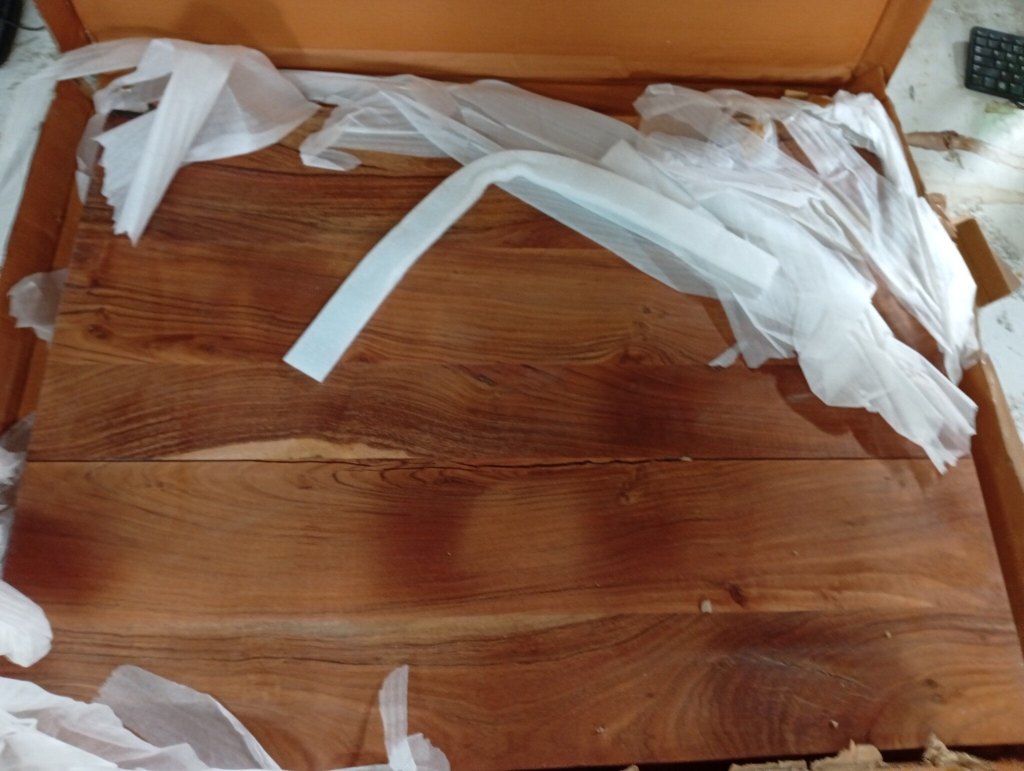 vidaXL Acaciahout Bureaublad met Natuurlijke Rand (100x80cm) - 59% Korting