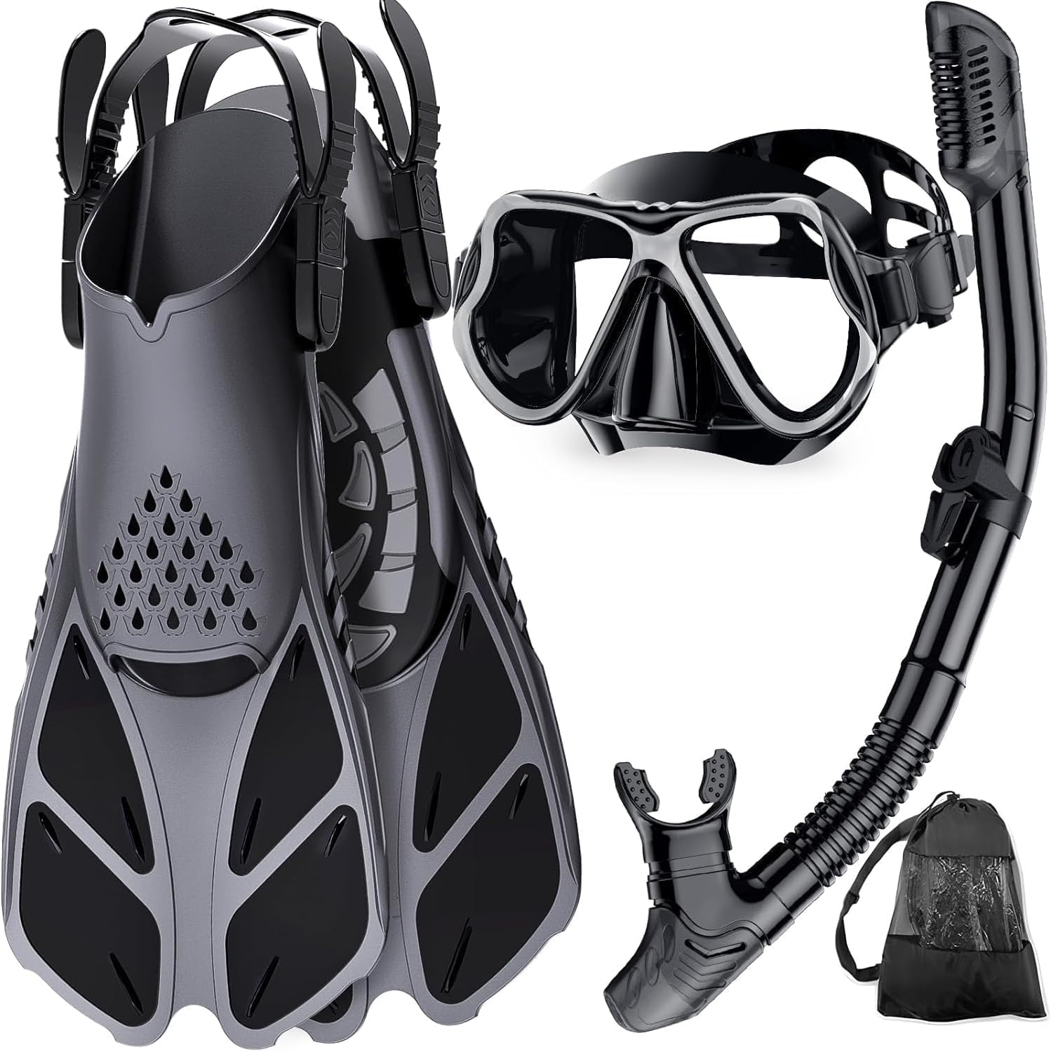Zenoplige Snorkelset met Flippers - 25% Korting!
