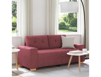 vidaXL Loveseat Bank Wijnrood 140 cm Stof