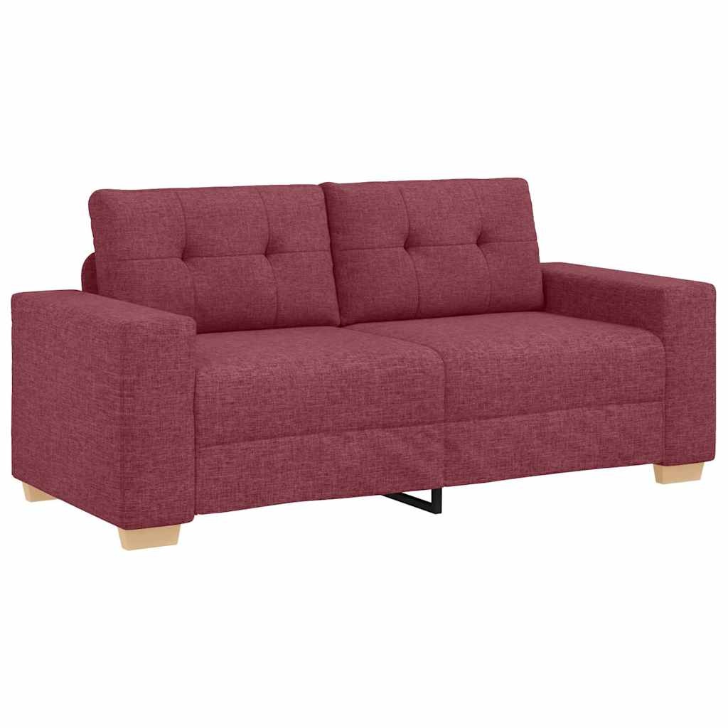 vidaXL Loveseat Bank Wijnrood 140 cm Stof