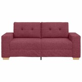 vidaXL Loveseat Bank Wijnrood 140 cm Stof