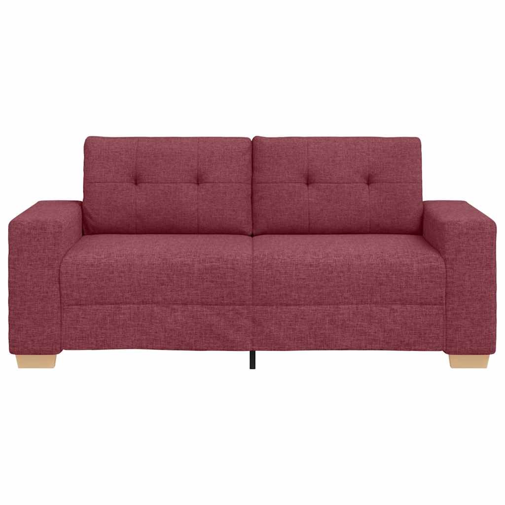 vidaXL Loveseat Bank Wijnrood 140 cm Stof