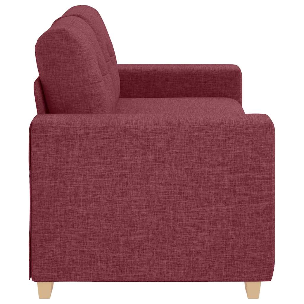 vidaXL Loveseat Bank Wijnrood 140 cm Stof