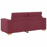 vidaXL Loveseat Bank Wijnrood 140 cm Stof