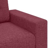 vidaXL Loveseat Bank Wijnrood 140 cm Stof