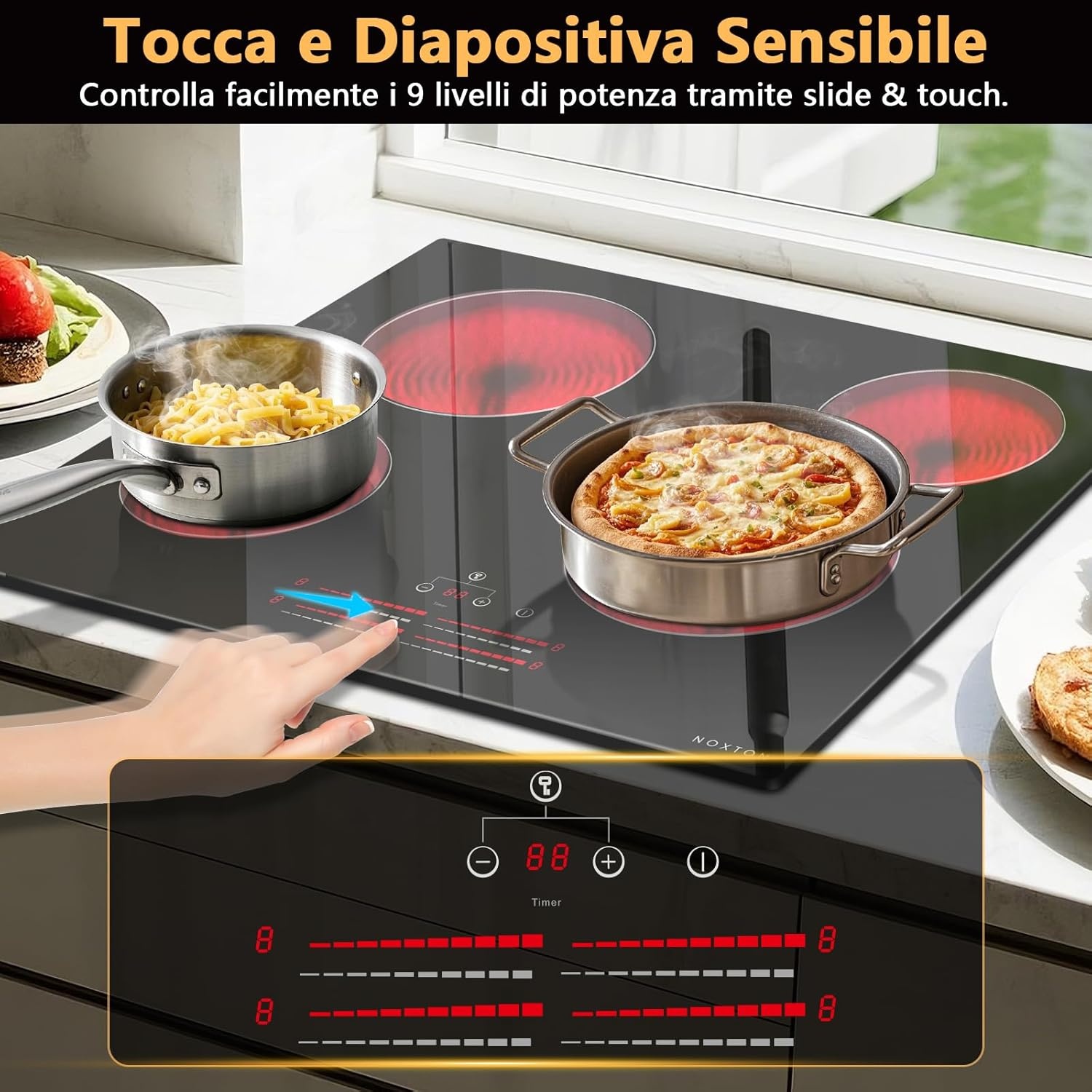 NOXTON Keramische Kookplaat 60cm - 54% Korting