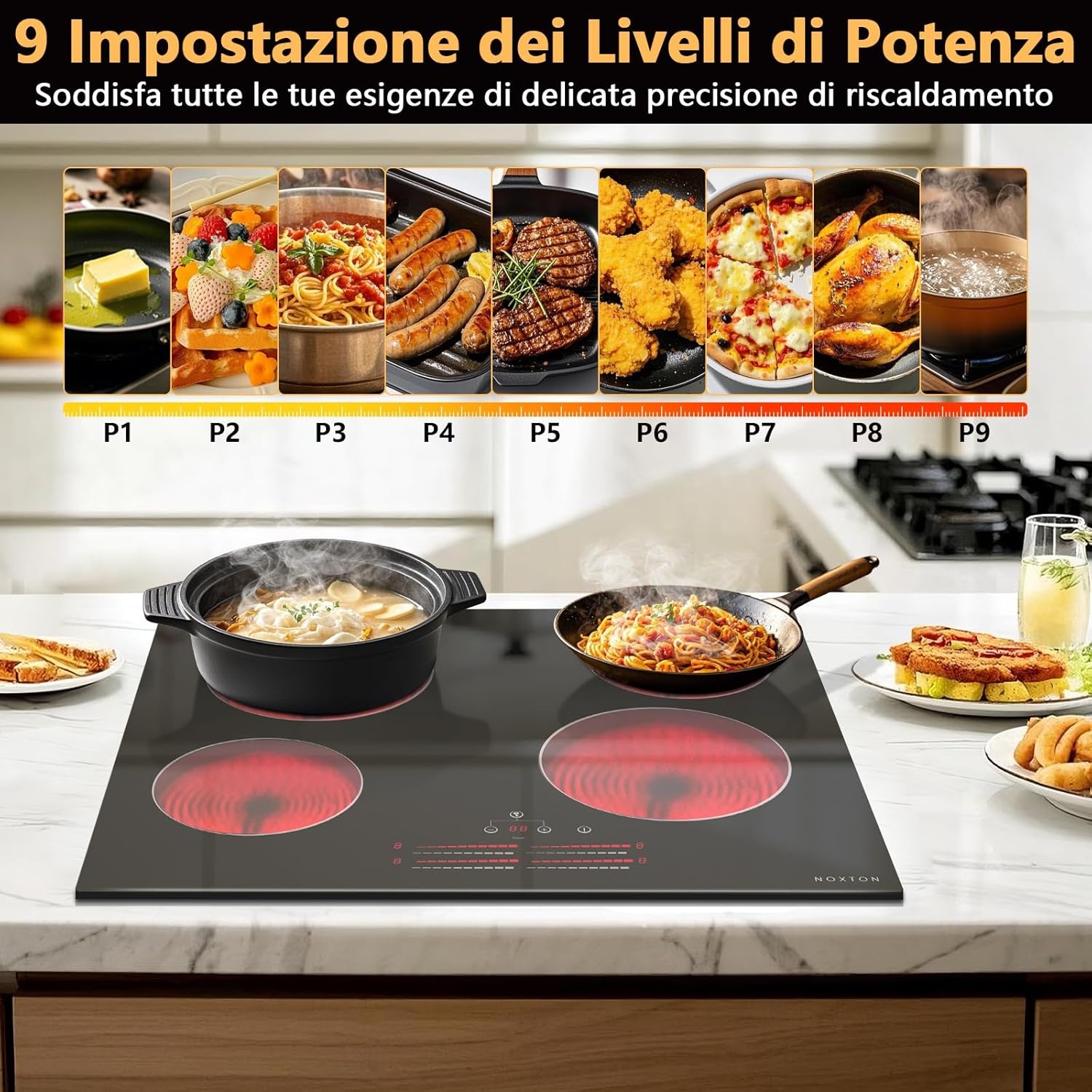 NOXTON Keramische Kookplaat 60cm - 54% Korting