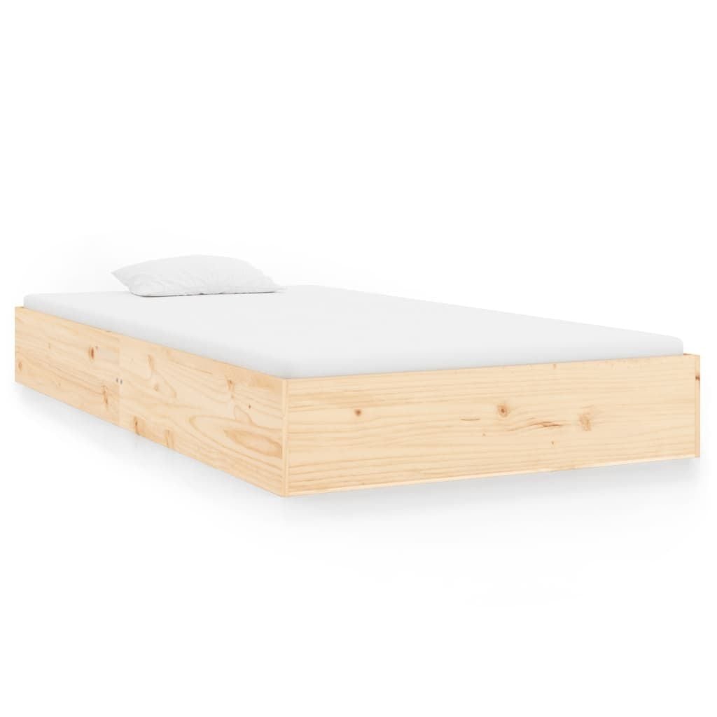 vidaXL Bedframe Massief Hout 90x200cm - 33% Korting