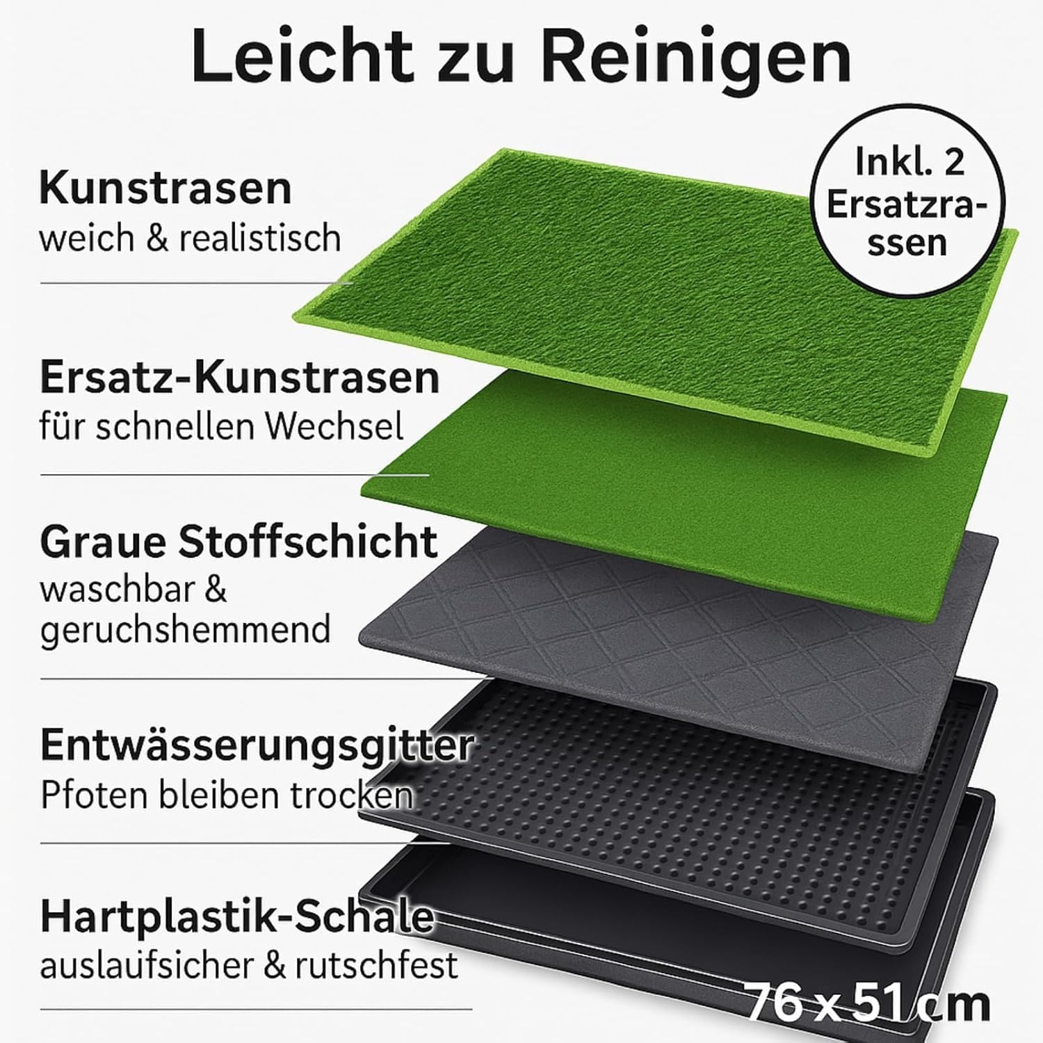 Hondentoilet 76x51cm met Kunstgras - 28% Korting!