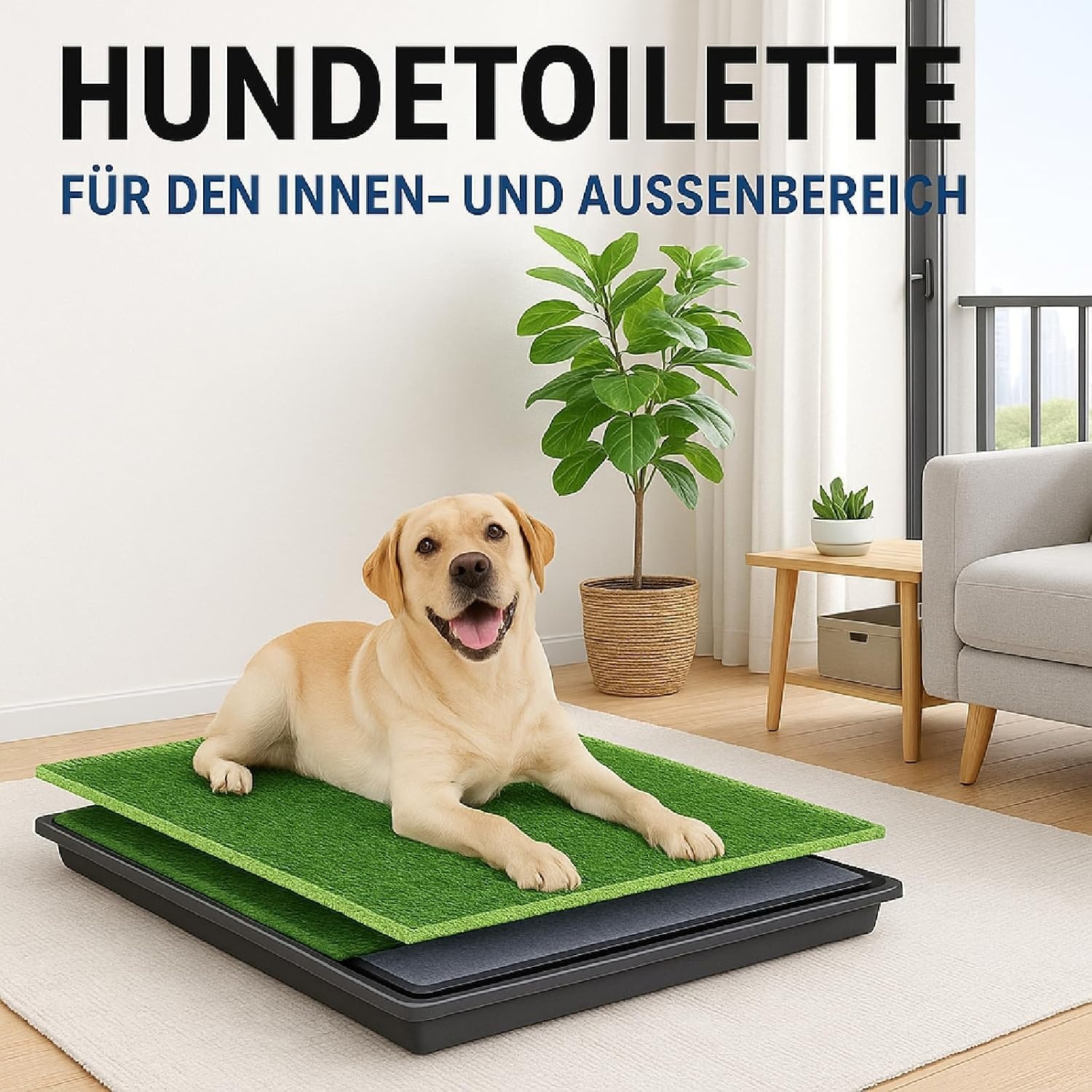 Hondentoilet 76x51cm met Kunstgras - 28% Korting!