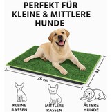 Hondentoilet 76x51cm met Kunstgras - 28% Korting!