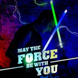 2x Lichtzwaard met Geluid & Licht - 15 Kleuren - Metaal Handvat