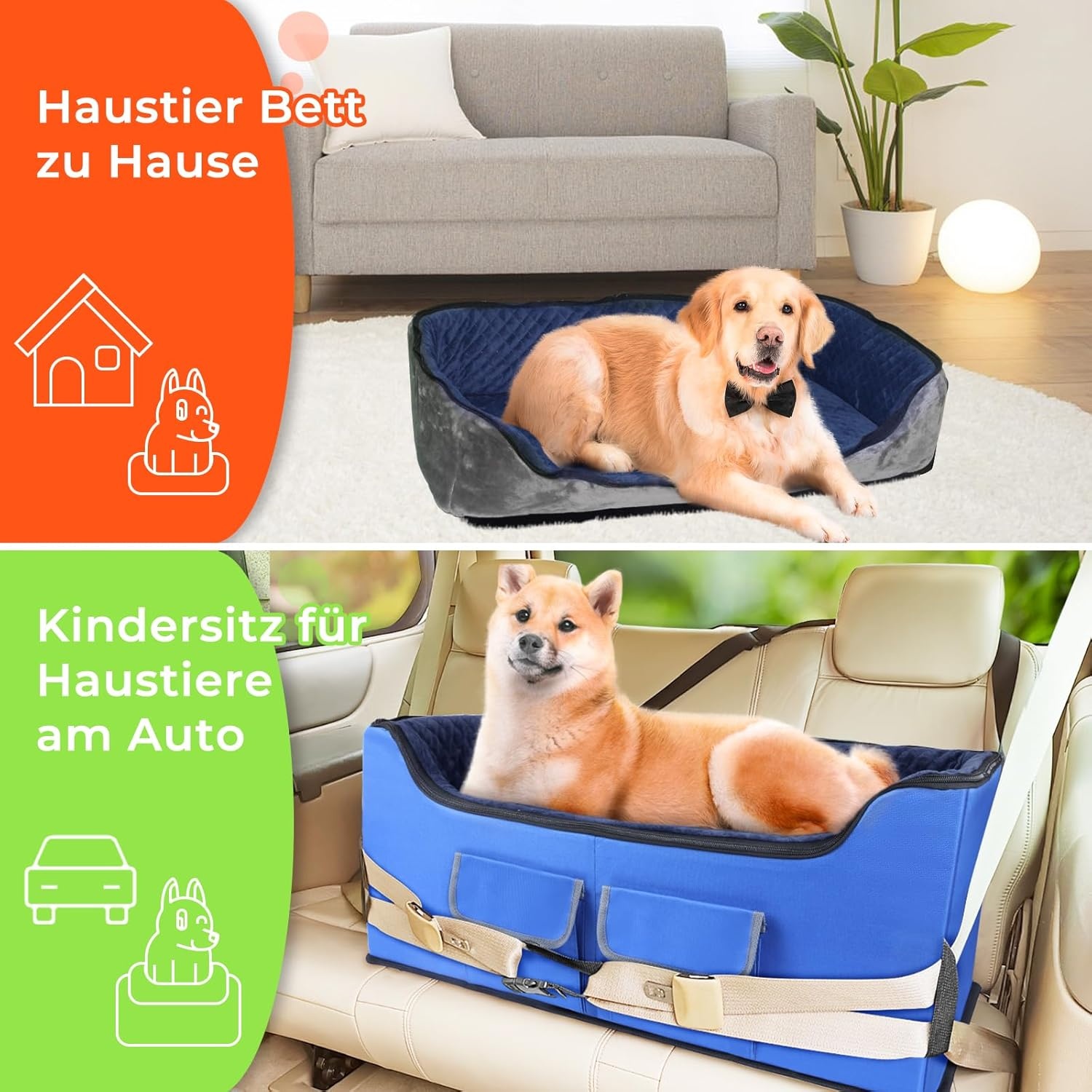 Babenest Hondenautostoel Blauw - 26% Korting