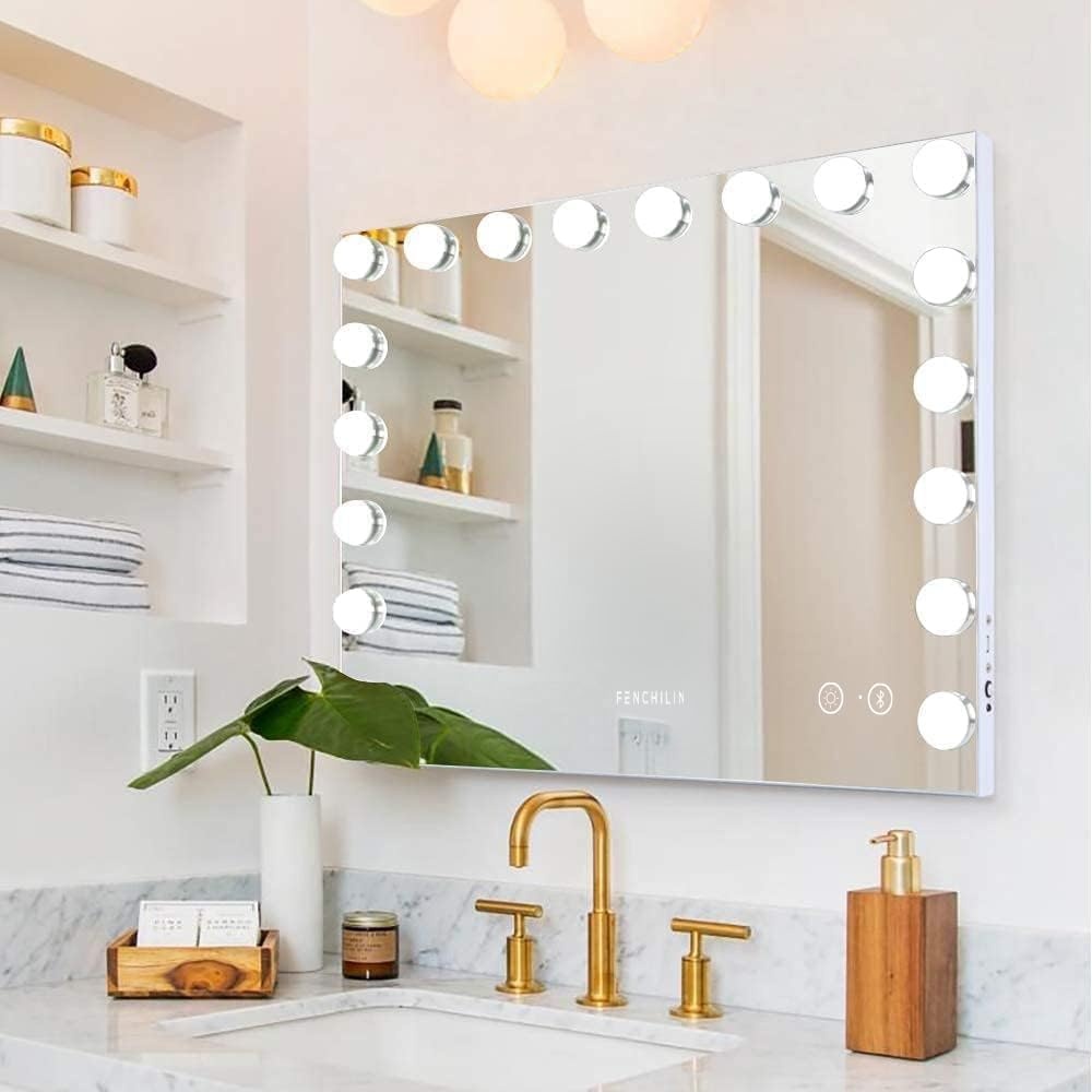 Hollywood Spiegel met Verlichting & Bluetooth (80x58cm) - 29% Korting!