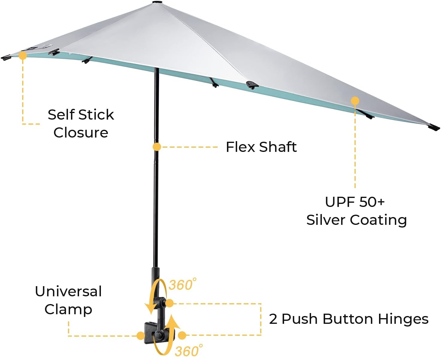 G4Free XL Strandparasol met Klem - 29% Korting!