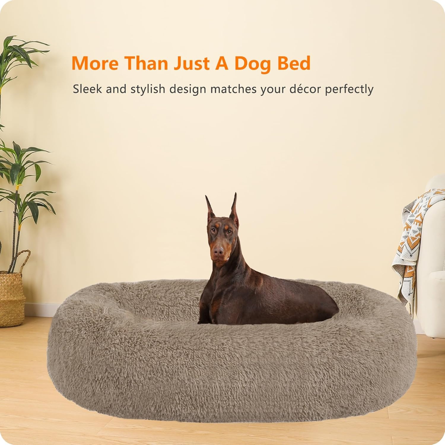 Orthopedisch Hondenbed Rond 120cm Camelbruin (33% Korting)
