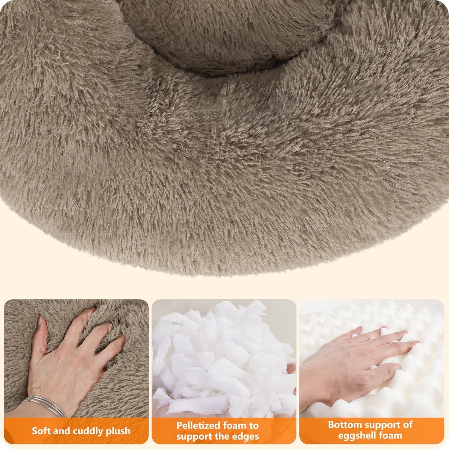 Orthopedisch Hondenbed Rond 120cm Camelbruin (33% Korting)