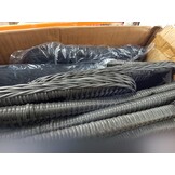 vidaXL Tuinstoelen 2 st met kussens poly rattan donkergrijs