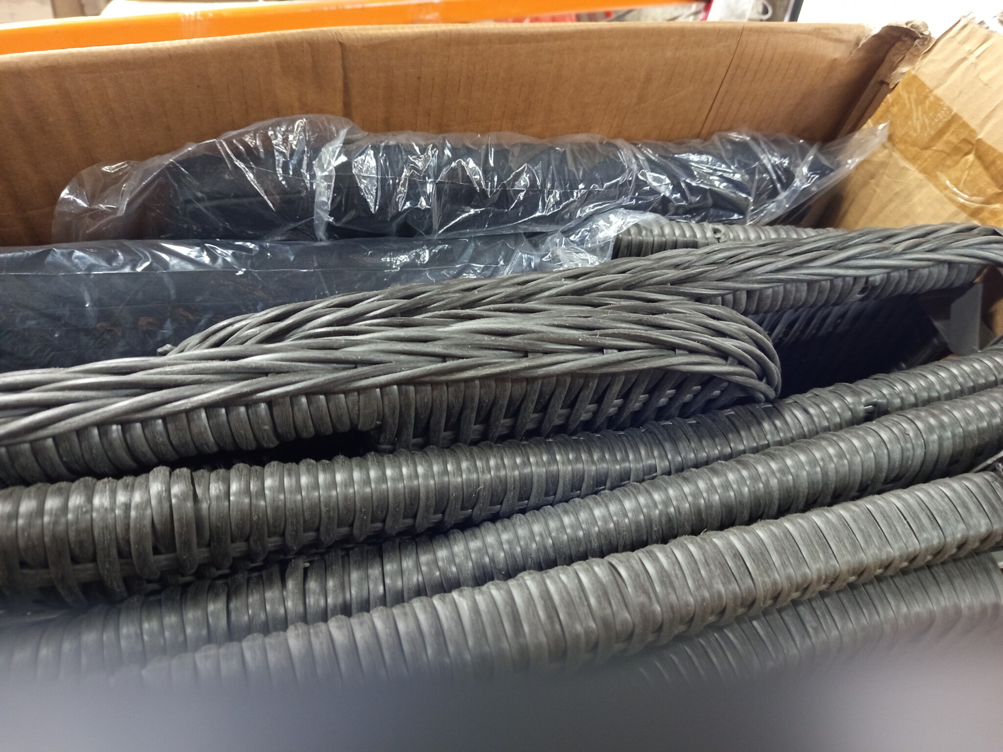 vidaXL Tuinstoelen 2 st met kussens poly rattan donkergrijs