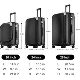 LEVEL8 Reiskoffer Set (3-delig) - 55% Korting!