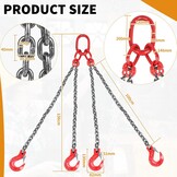 Robuuste 4-strengs kettinghanger 1m G80 - 28% Korting