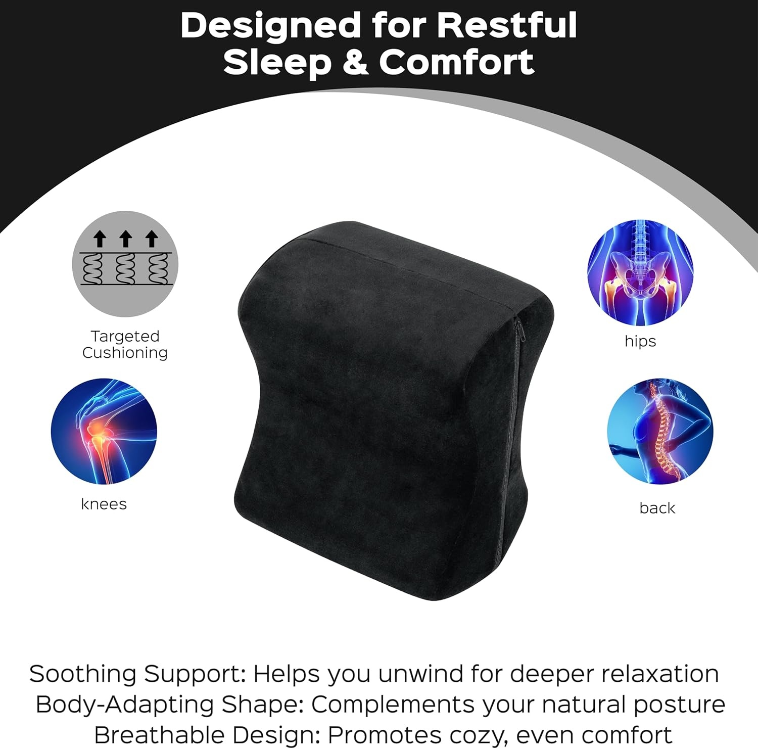 Bonmedico Ergonomisch Kniekussen met Traagschuim - 24% Korting