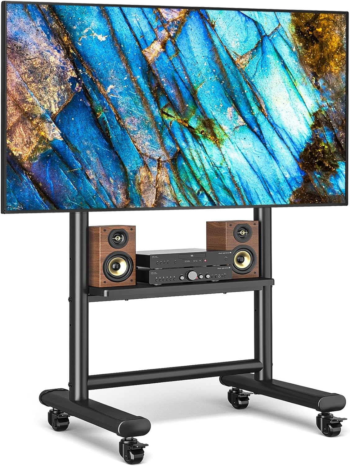 Rfiver TV Standaard met Wielen & Plank - 50-86 inch - 28% Korting!