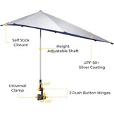 G4Free UV Stoel Paraplu met Klem - 29% Korting