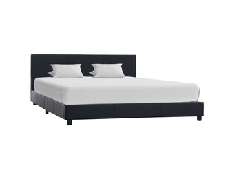 Zwart Kunstleer Bedframe (160x200 cm) - 34% Korting!