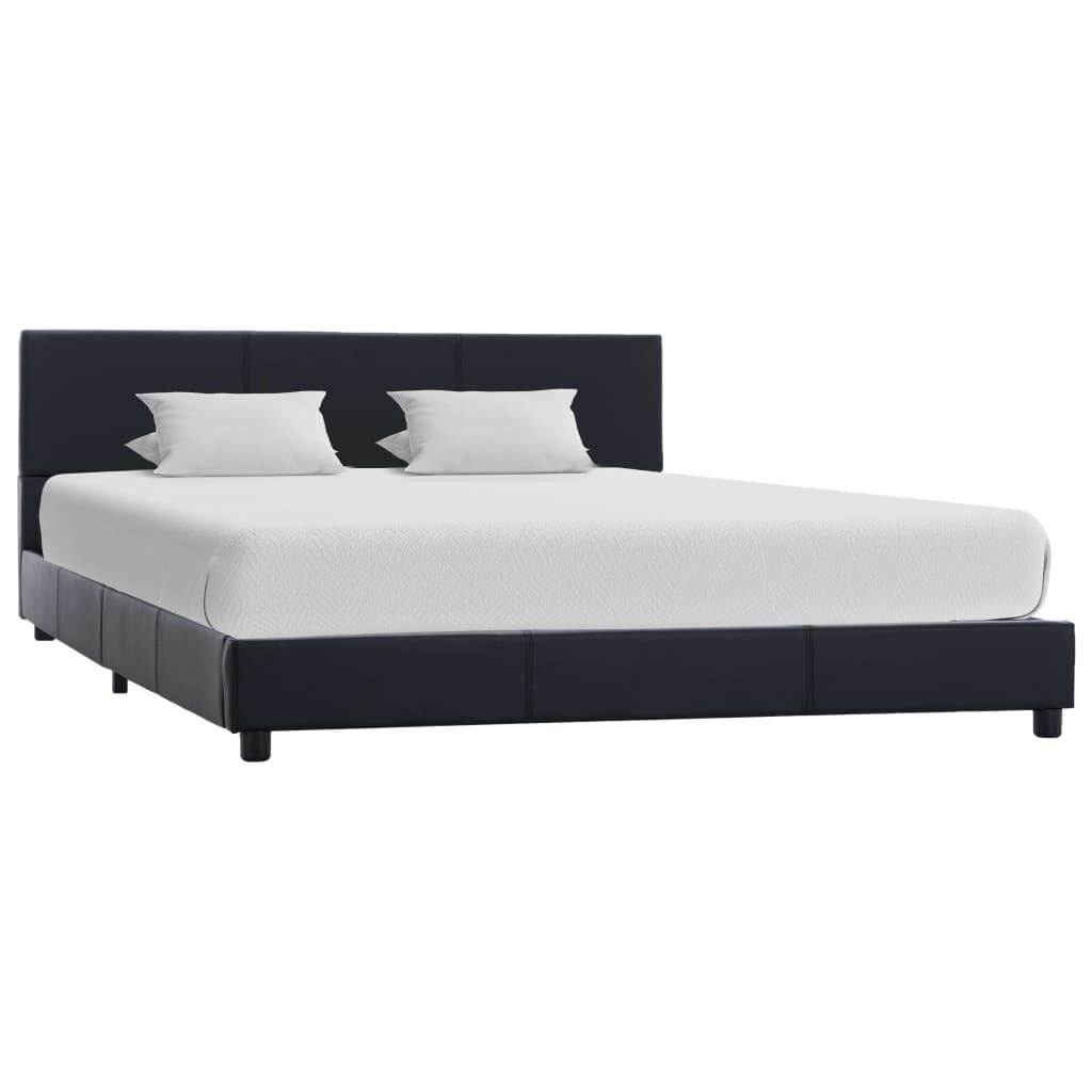 Zwart Kunstleer Bedframe (160x200 cm) - 34% Korting!