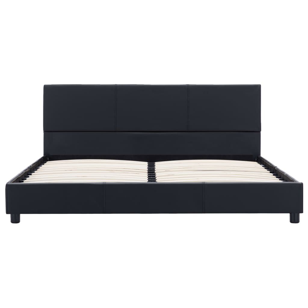 Zwart Kunstleer Bedframe (160x200 cm) - 34% Korting!
