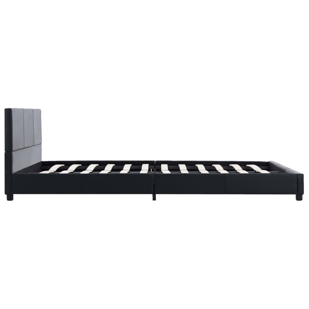Zwart Kunstleer Bedframe (160x200 cm) - 34% Korting!