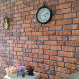 vidaXL Wandpanelen Terracotta Steenlook - 34% Korting