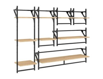 vidaXL 6-delige Wandschappenset Sonoma Eiken (32% Korting)