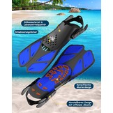 Zenoplige Snorkelset Volwassenen met Vinnen - 25% Korting!