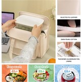 Leren Lunchtas Dames Beige - Lekvrij & Geïsoleerd - 28% Korting