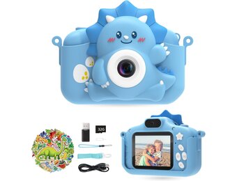 HiMont Kinder Digitalkamera Blauw - 23% Korting!