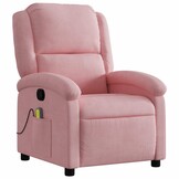 VidaXL Massagestoel Fluweel Roze - 34% Korting!