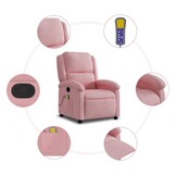 VidaXL Massagestoel Fluweel Roze - 34% Korting!