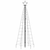 vidaXL LED Kerstboom 180cm - Koud Wit - 43% Korting!
