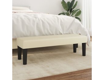 VidaXL Bankje Crème Kunstleer - 50% Korting!