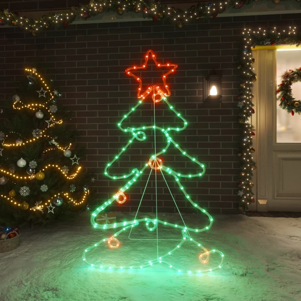 vidaXL Kerstboom met 144 LED's - 88x56 cm - 32% Korting