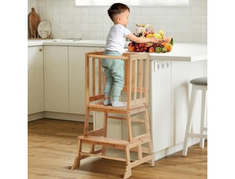 COSYLAND Leertoren FSC Bamboe met Kantelbeveiliging - 26% Korting