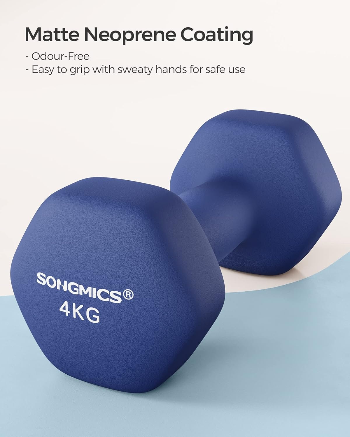 SONGMICS Dumbbells Set Blauw (2x4kg) - Nu 23% Korting!