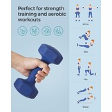 SONGMICS Dumbbells Set Blauw (2x4kg) - Nu 23% Korting!