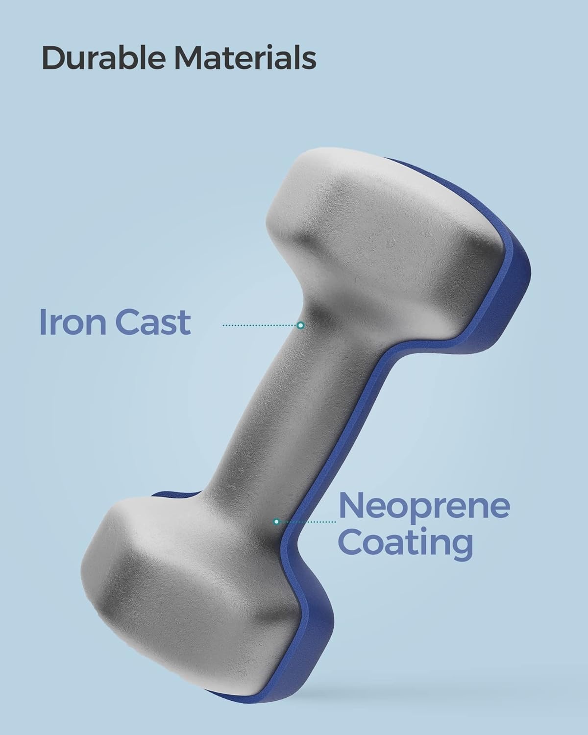 SONGMICS Dumbbells Set Blauw (2x4kg) - Nu 23% Korting!