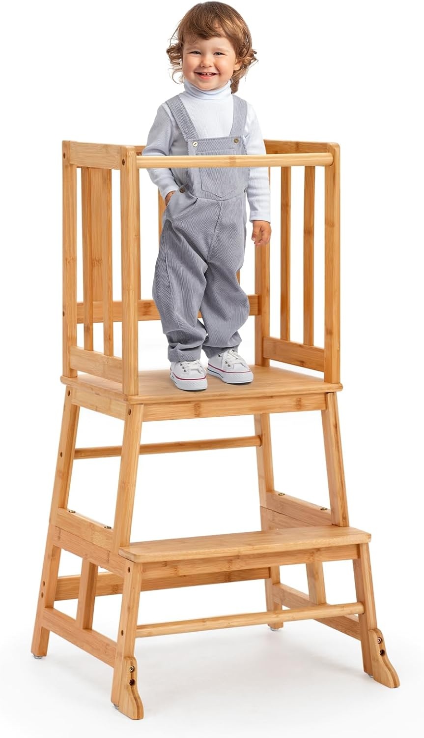 COSYLAND Leertoren FSC Bamboe met Kantelbeveiliging - 26% Korting