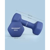 SONGMICS Dumbbells Set Blauw (2x4kg) - Nu 23% Korting!