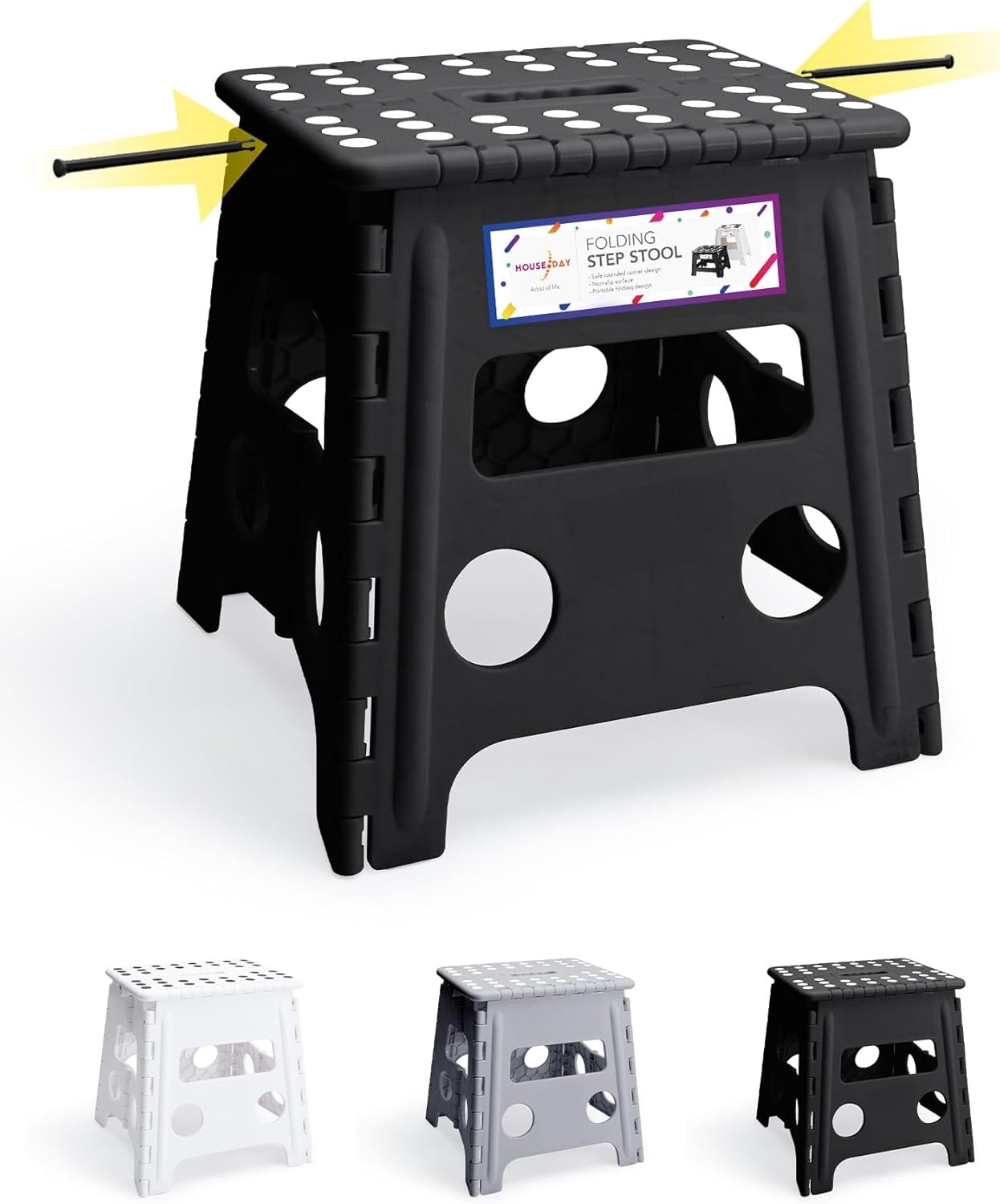 HOUSE DAY Opstapkruk Kinderen - Zwart (24% Korting)