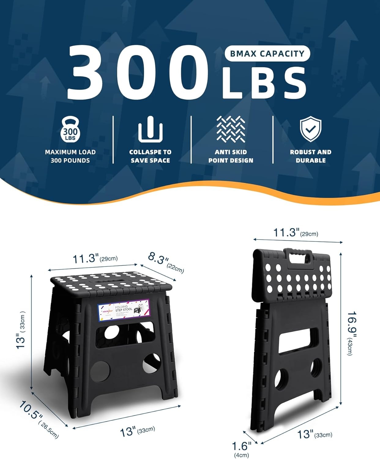 HOUSE DAY Opstapkruk Kinderen - Zwart (24% Korting)